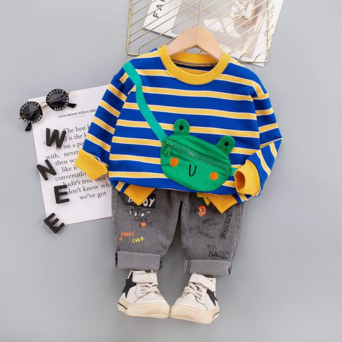 Spring and Autumn Boys' Wear Two-Piece Set